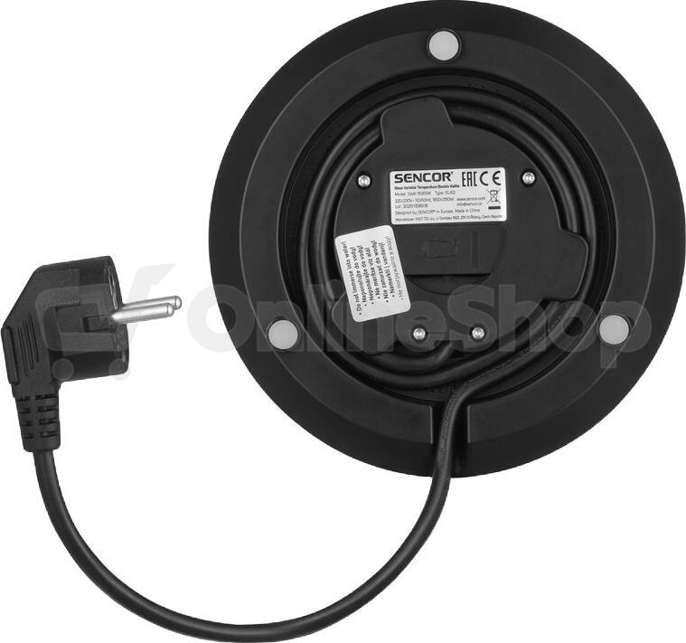 Chytrá konvice s termoregulací Sencor SWK 1595BK