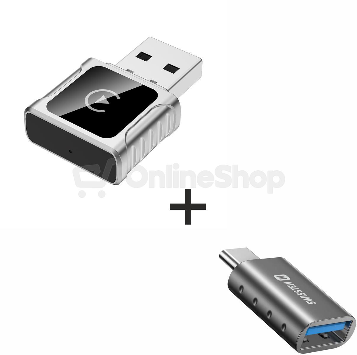 SWISSTEN CARLINK ADAPTER - APPLE CARPLAY / ANDROID AUTO (+ ADAPTER USB-A / USB-C)