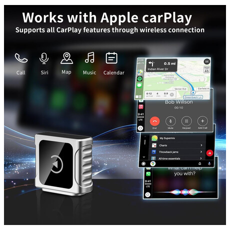 SWISSTEN CARLINK ADAPTER - APPLE CARPLAY / ANDROID AUTO (+ ADAPTER USB-A / USB-C)