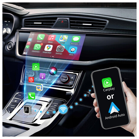 SWISSTEN CARLINK ADAPTER - APPLE CARPLAY / ANDROID AUTO (+ ADAPTER USB-A / USB-C)