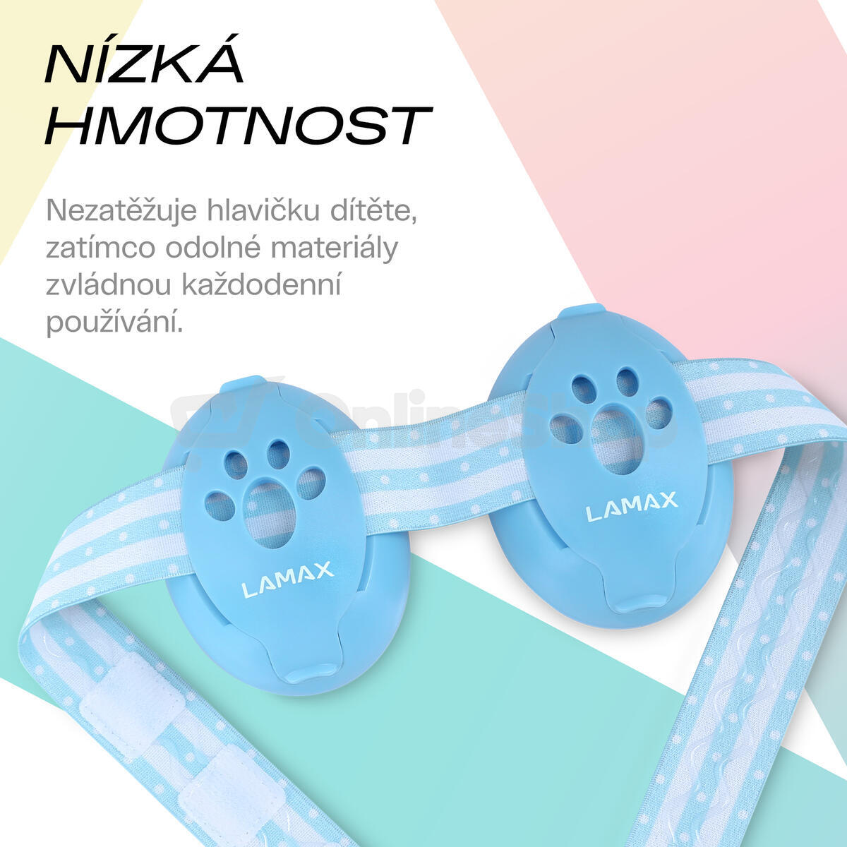 Protihluková sluchátka LAMAX BabyMuffs1, modrá