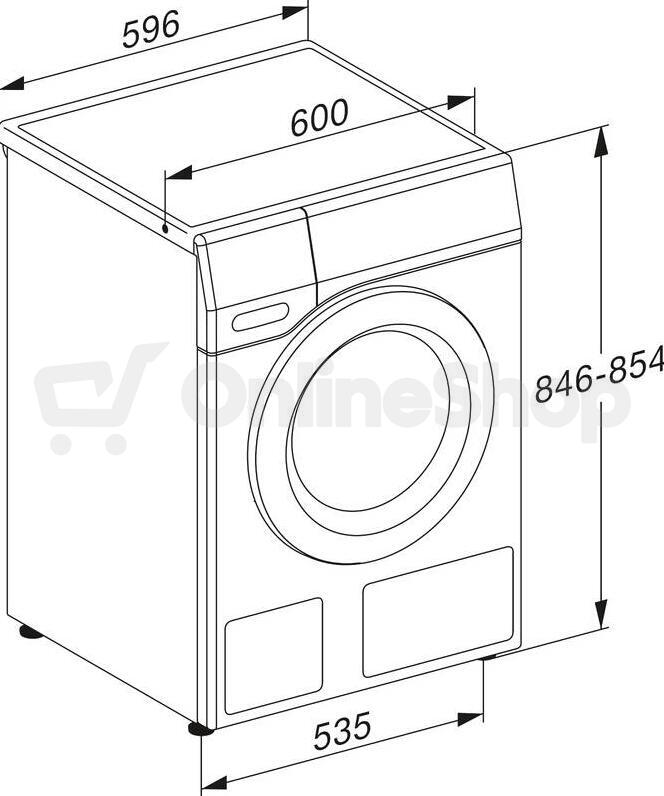 SET Pračka Miele WEA135 WCS 8kg Active + Sušička prádla Miele TEA535WP 8kg Active