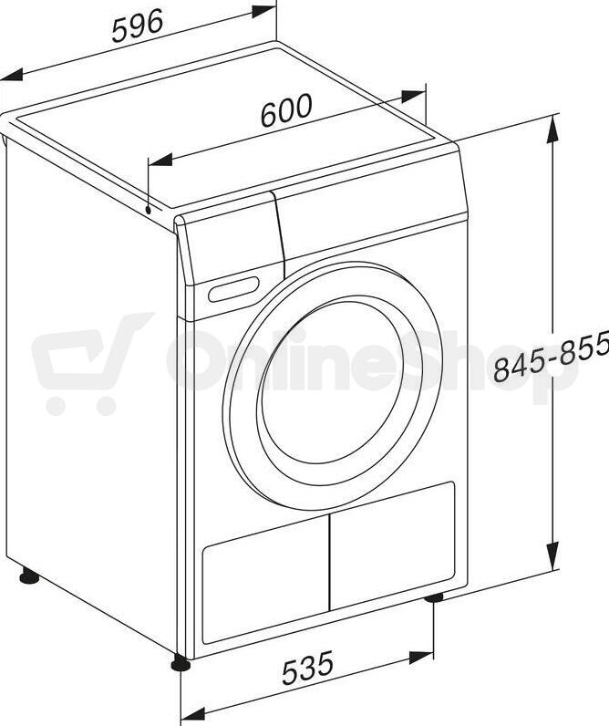 Sušička prádla Miele TEA535WP 8kg Active