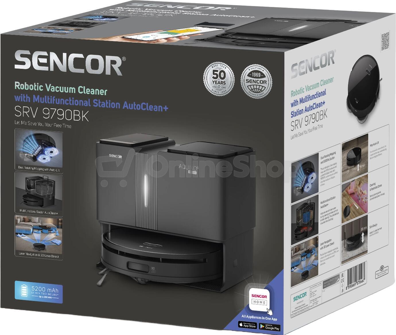 Robotický vysavač Sencor AQUINO+ SRV 9790BK-EUE3