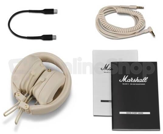 Sluchátka Marshall Major V, cream