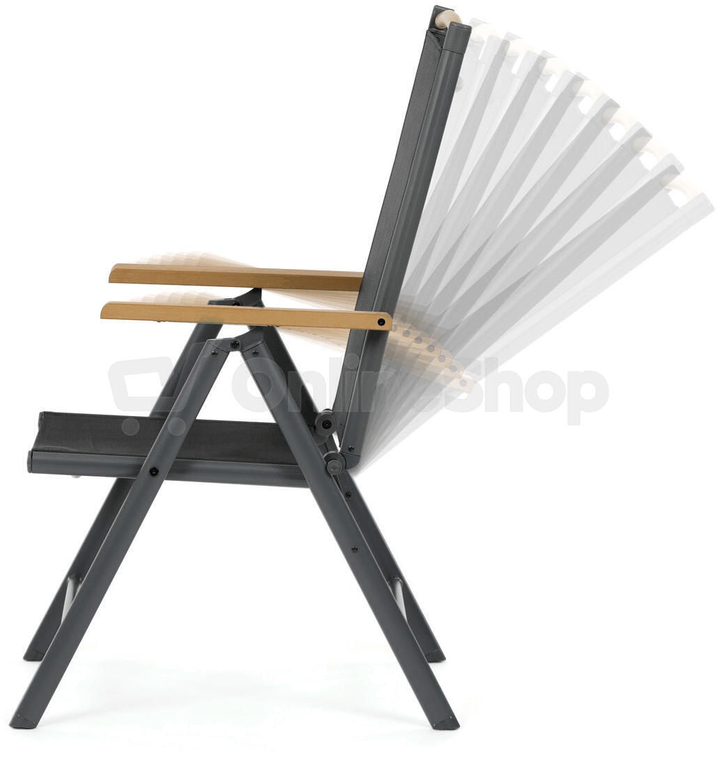 Zahradní židle Autronic AZC-W1408, šedá