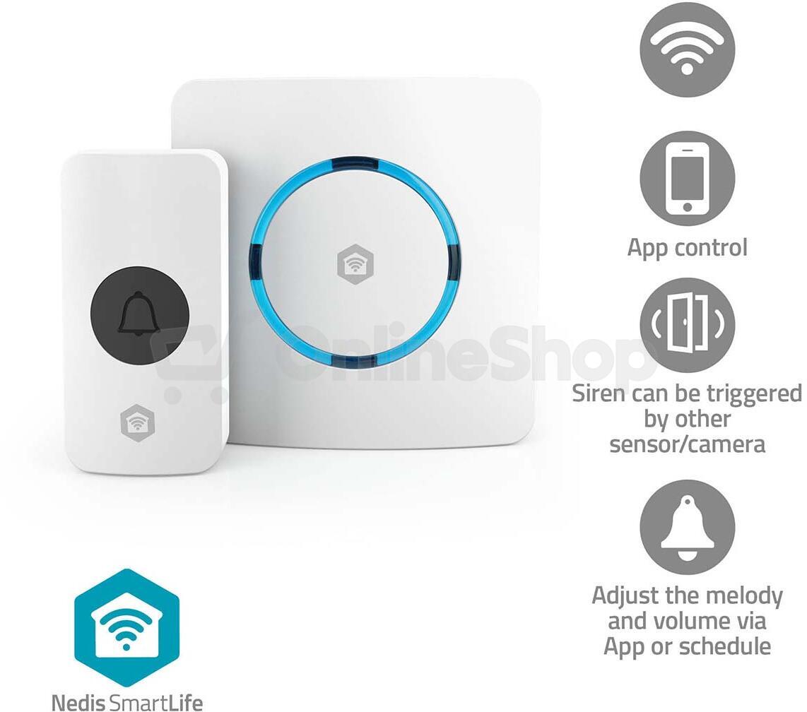 SmartLife Zvonek NEDIS WIFIDB11CWT