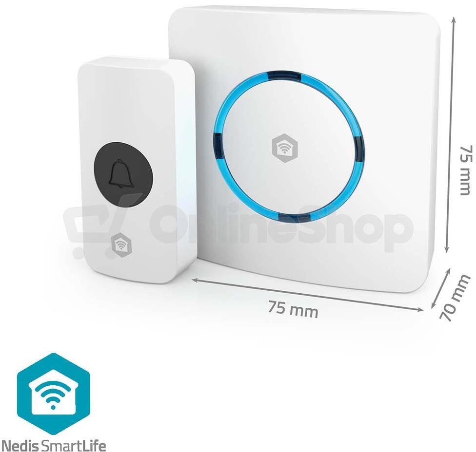 SmartLife Zvonek NEDIS WIFIDB11CWT