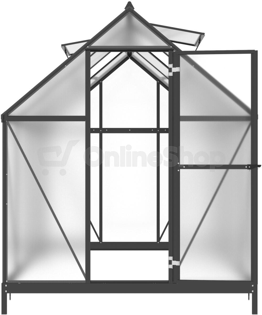 Skleník LANITPLAST SARANA 6x8 PC 4 mm černý LG4334