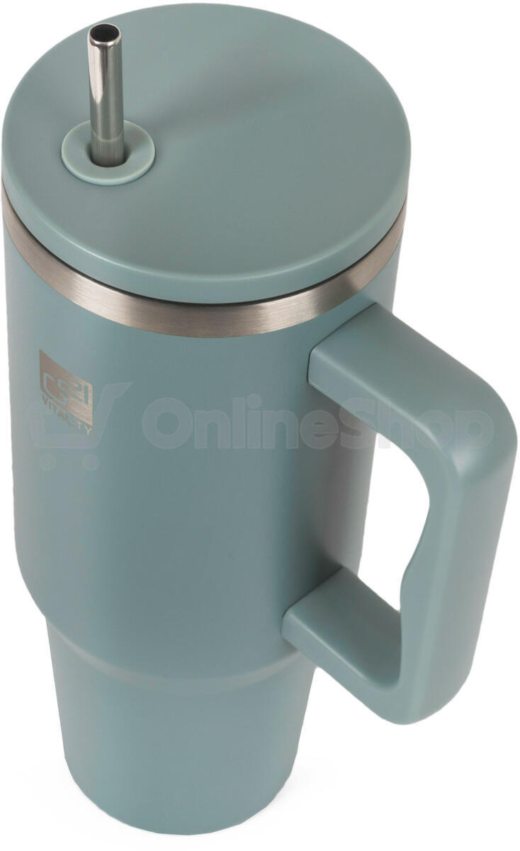 Termohrnek G21 FlowCup 1200 ml - eukalyptově zelený