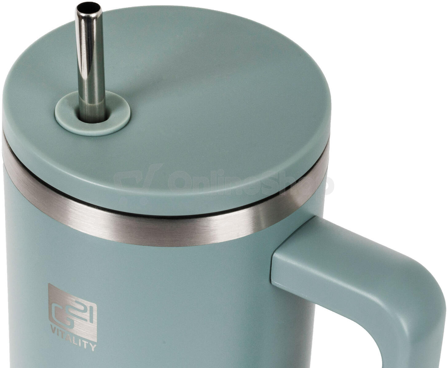Termohrnek G21 FlowCup 1200 ml - eukalyptově zelený