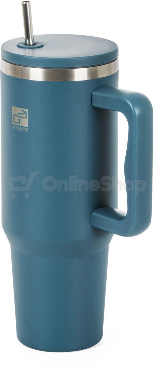 Termohrnek G21 FlowCup 1200 ml - grafitově modrý