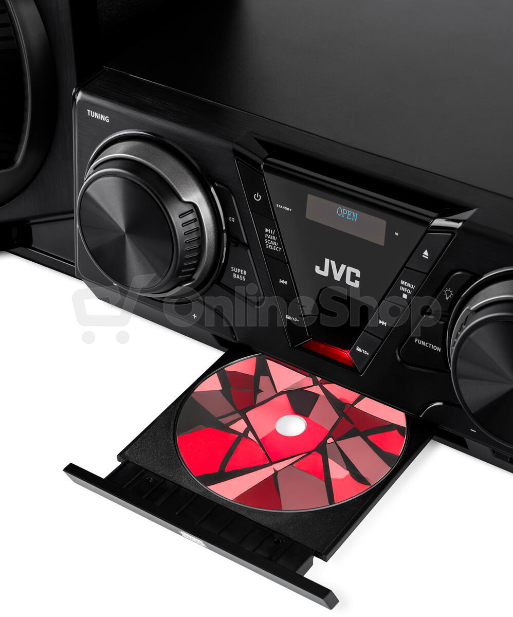 Minisystém JVC MX-E325B-DAB, černý