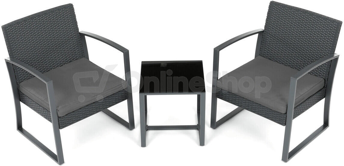 Zahradní set Autronic AZS-H1111 GREY 1+2, šedá