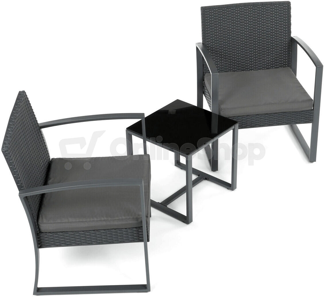 Zahradní set Autronic AZS-H1111 GREY 1+2, šedá