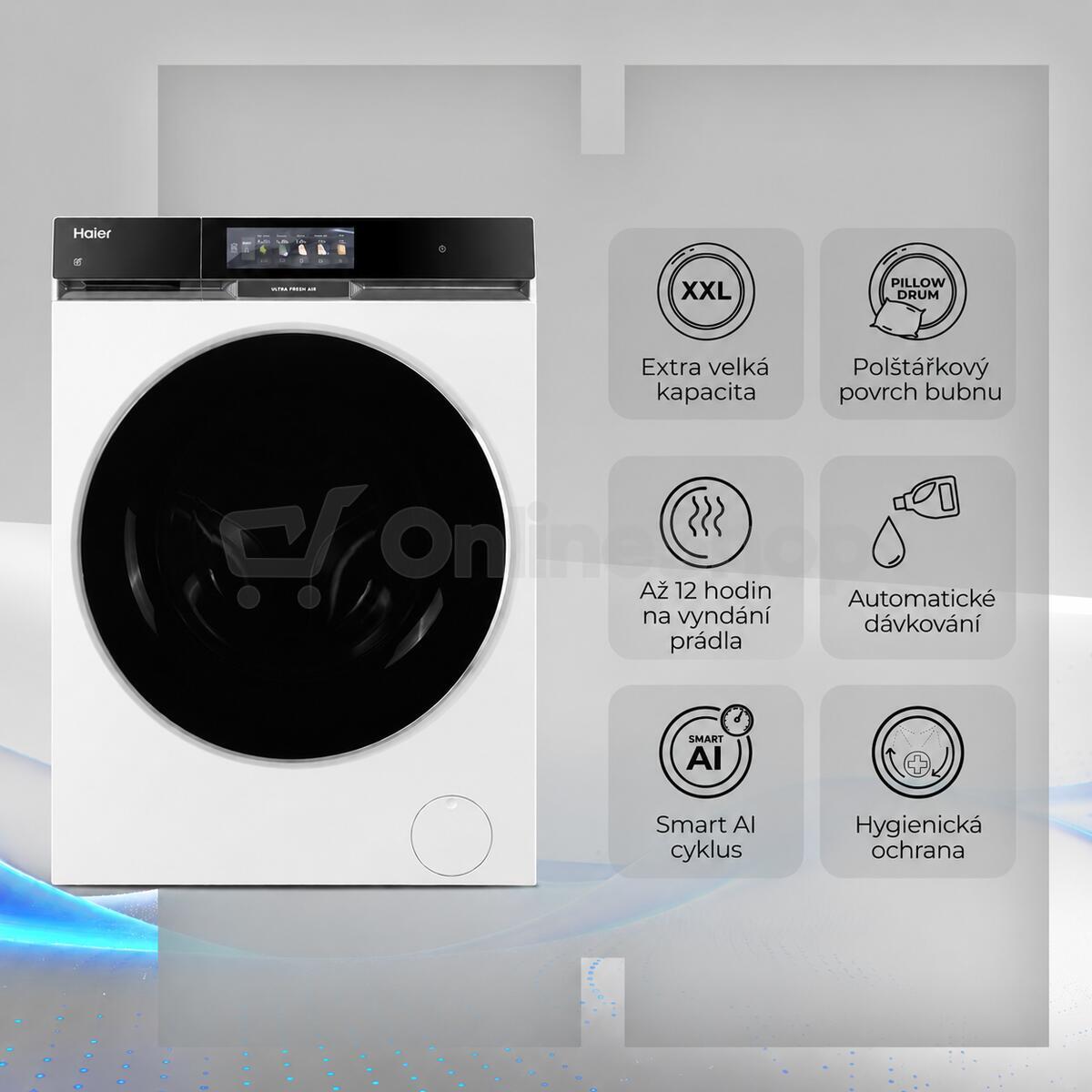 Pračka Haier HW150-BD14397U-S X SERIES 11 SUPERDRUM