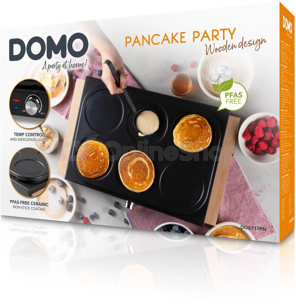 Elektrický lívanečník na 6 lívanců - DOMO DO8717PN