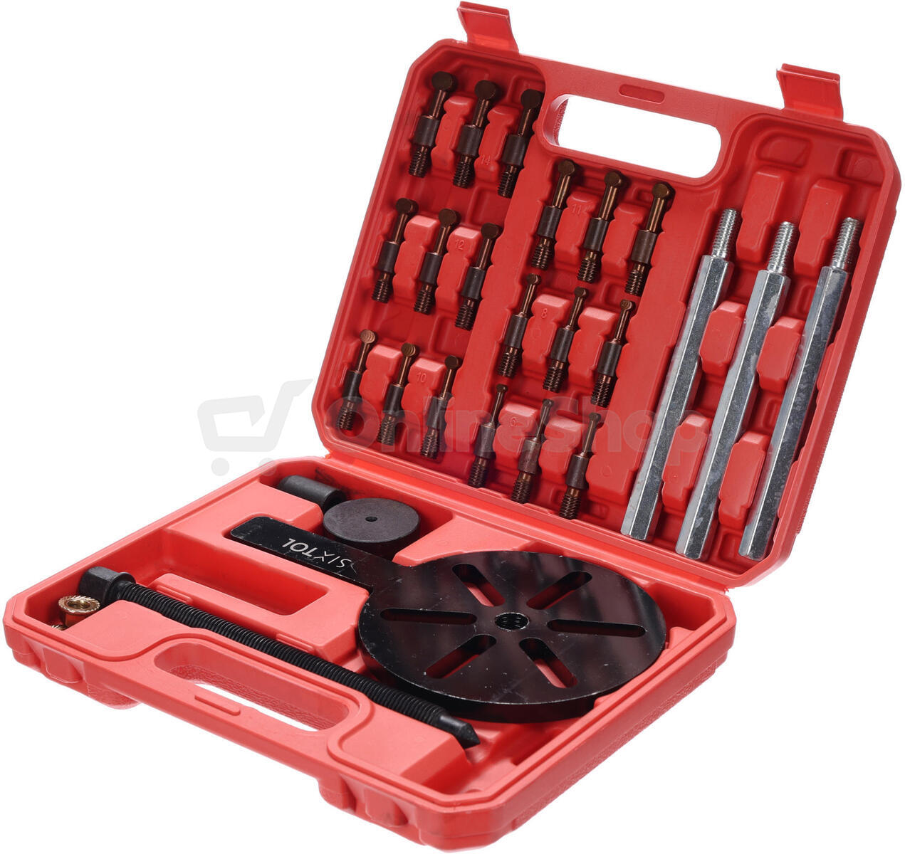 Sada s tříramenným stahovákem vnitřních ložisek MECHANIC BEARING PULLER 4 SIXTOL