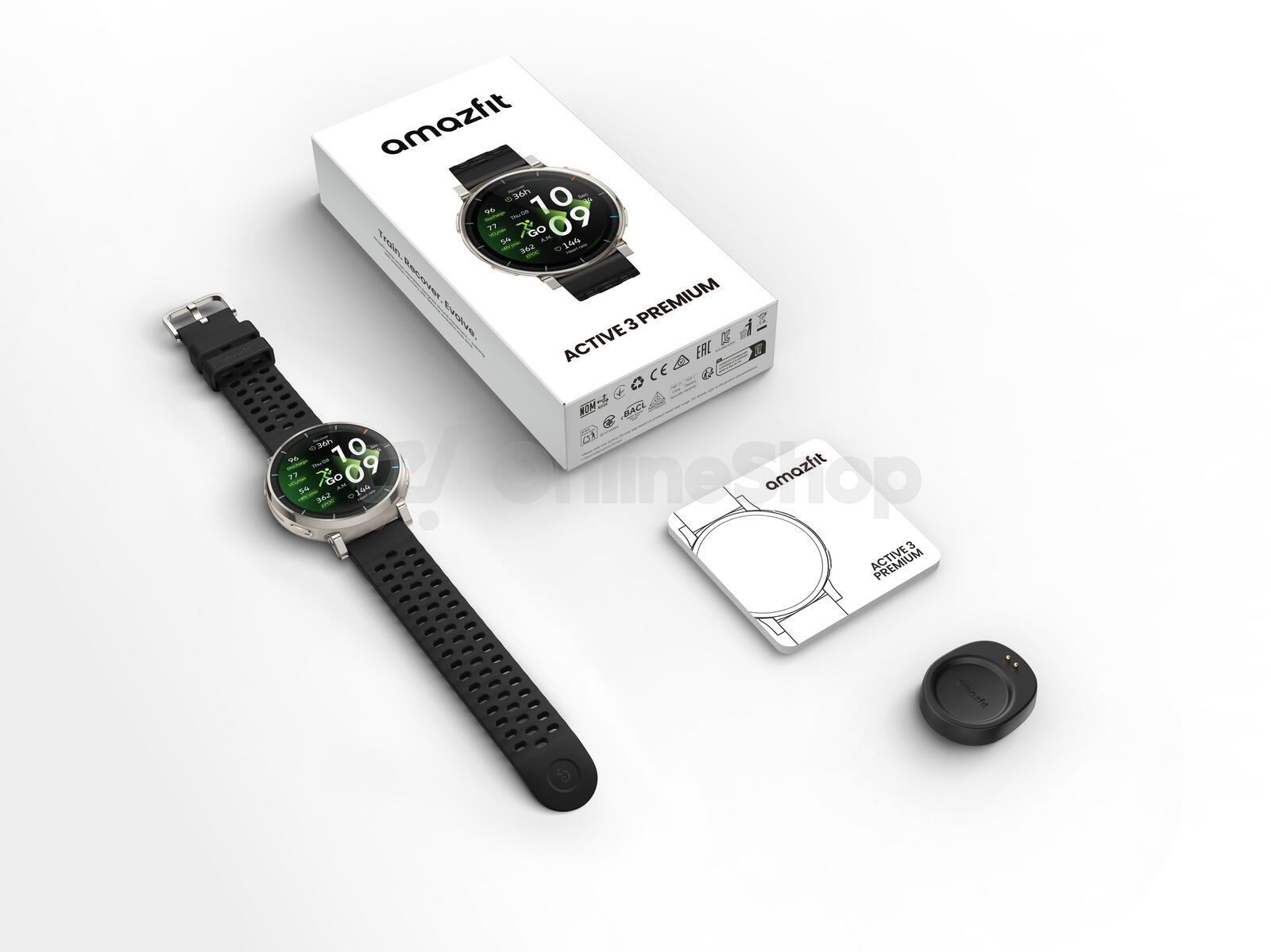 Chytré hodinky Amazfit Active 3 Premium Apex Silver