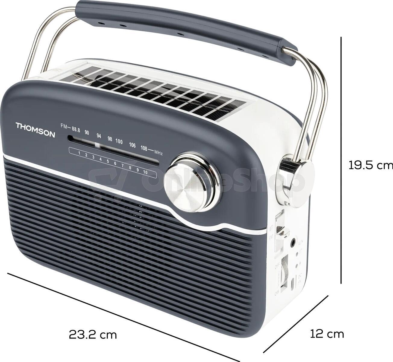 Radiopřijímač BigBen Thomson RTS450BTG, černý