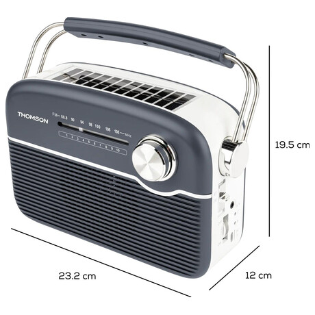 Radiopřijímač BigBen Thomson RTS450BTG, černý