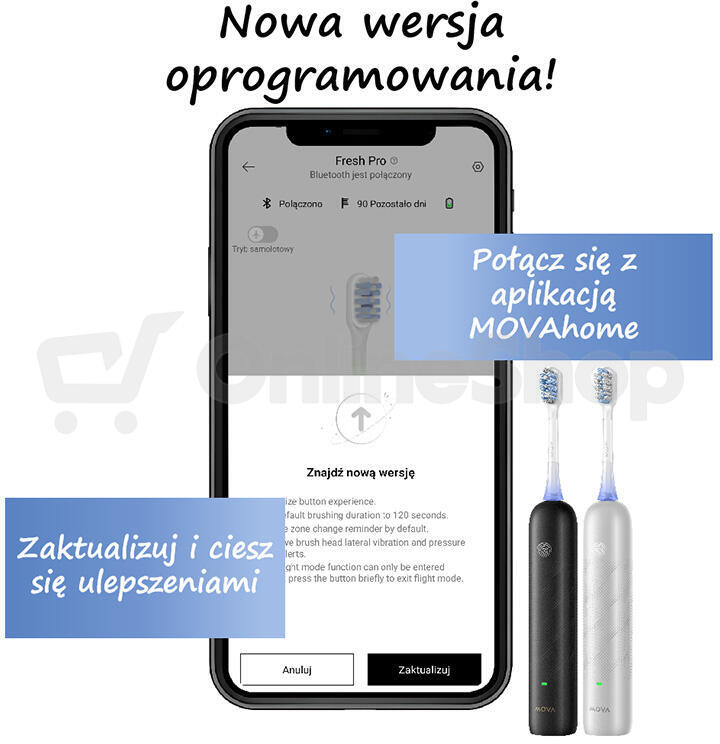 Elektrický zubní kartáček MOVA Fresh Pro (černý)