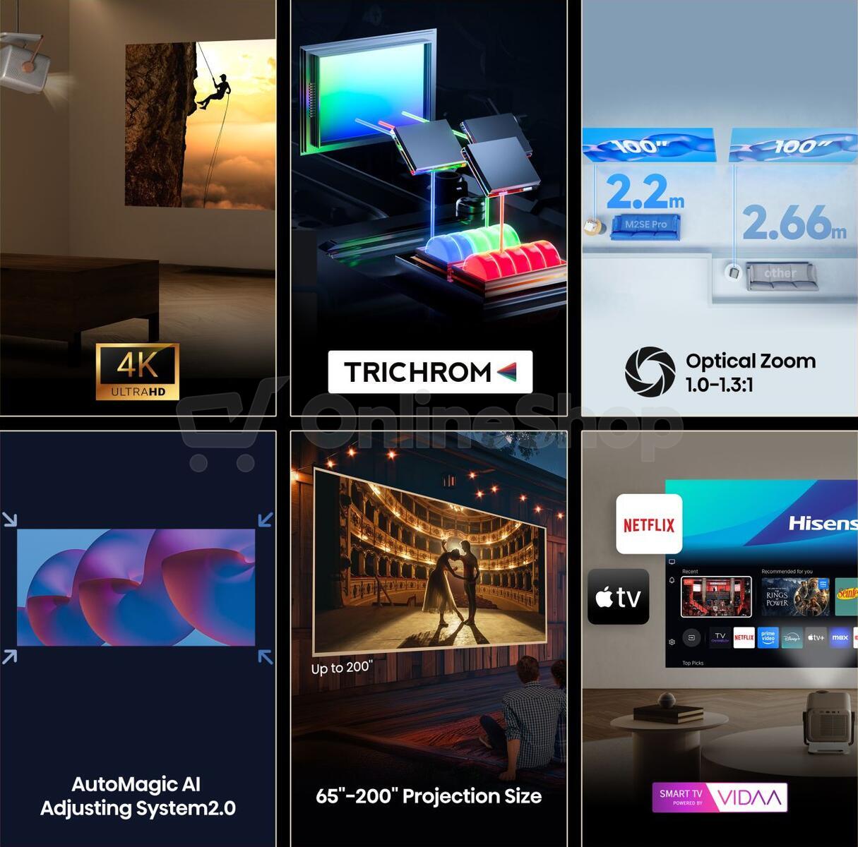 Smart mini projector Hisense PROJECTOR M2SE Pro HSN