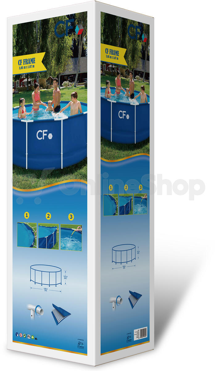 Bazén CF FRAME modrý - 305 x 107 cm