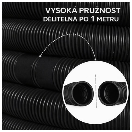 Hadice bazénová 38&nbsp;mm černá CF (foto 3)