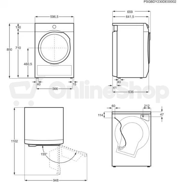 Sušička prádla Electrolux 900 PerfectCare EW9D595CC