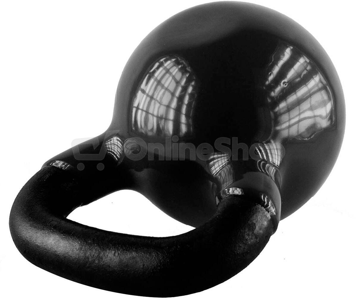 Kettlebell pokrytý vinylem HMS KNV32 32 kg, černý
