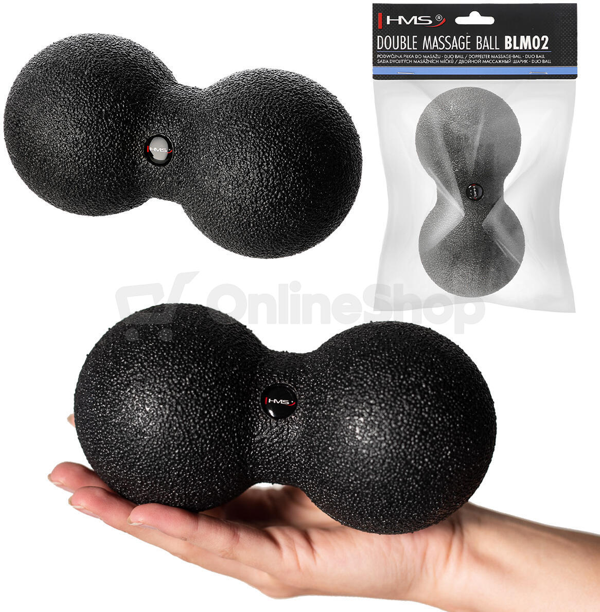 Masážní míč HMS BLM02 8 cm - Lacrosse Ball