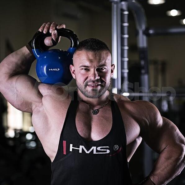 Kettlebel HMS KN 10 kg pokrytý vinylem