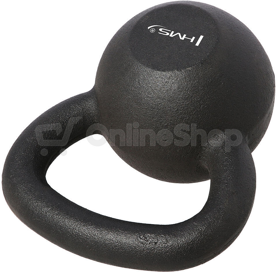 Litinový kettlebell HMS KZG10 10 kg, černý