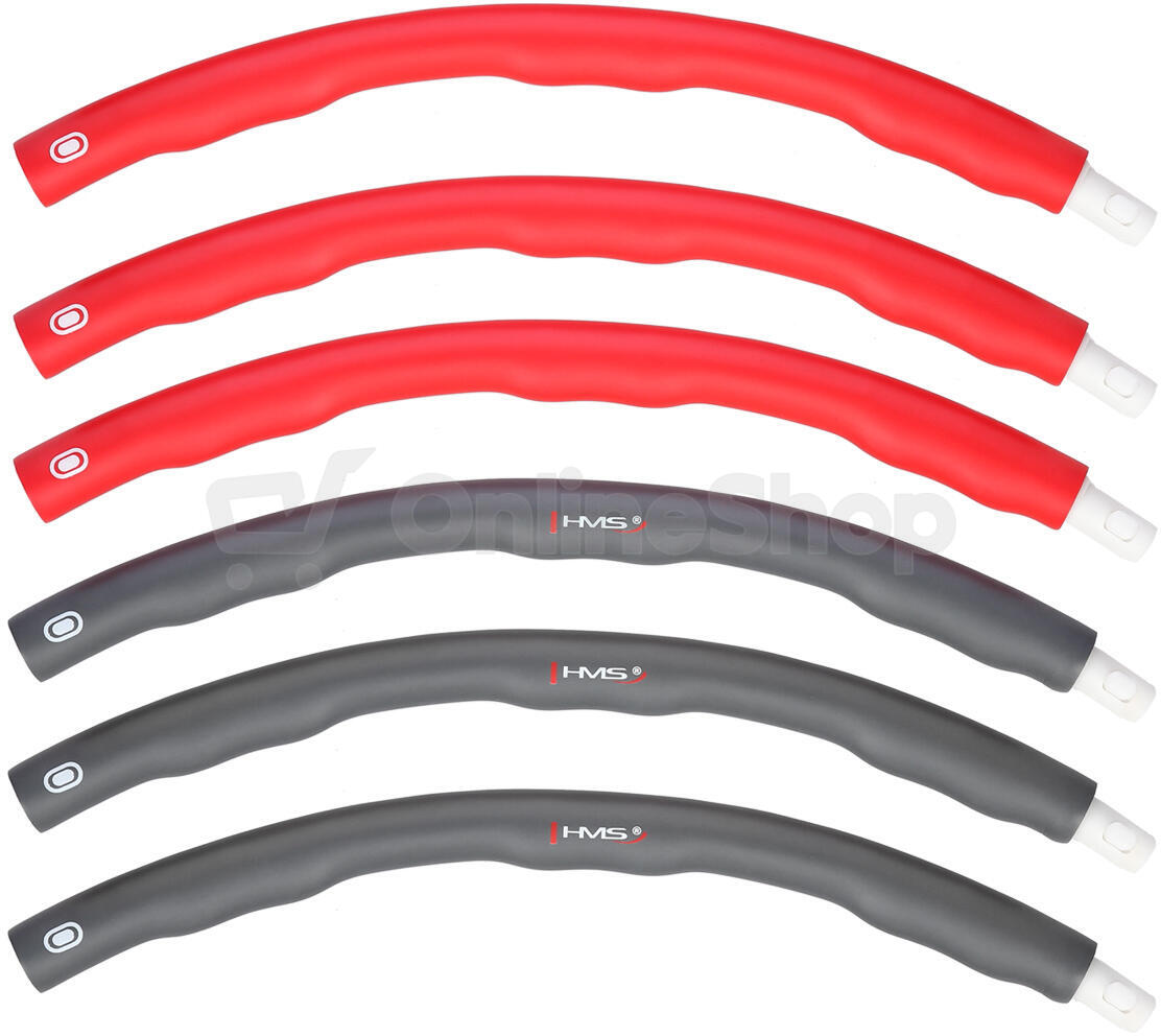 Hula hoop obruč HMS HHP002 červená, 100 cm
