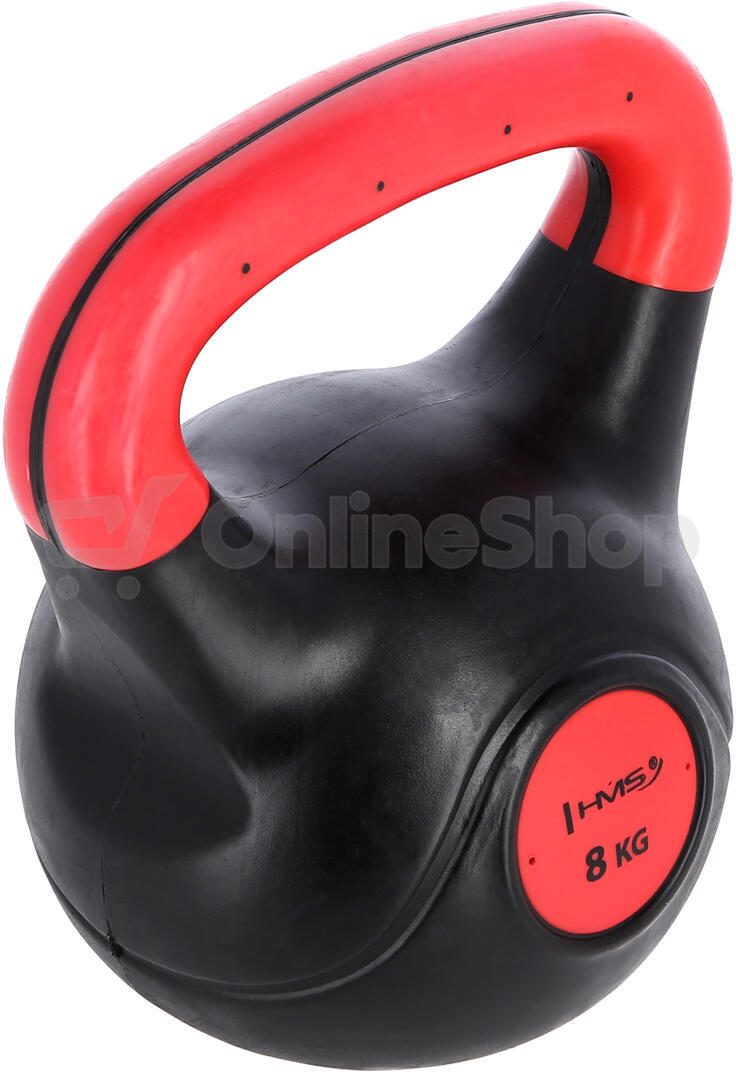 Kompozitový kettlebell HMS KPC08 Vin-Bell 8 kg červený