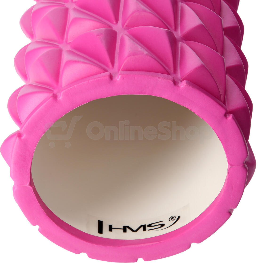 Fitness válec HMS FS205 45 cm, růžový