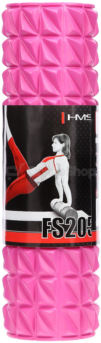 Fitness válec HMS FS205 45 cm, růžový