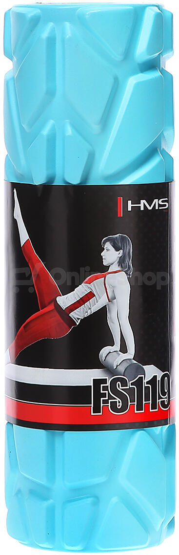 Fitness válec HMS FS119 30 cm, modrý
