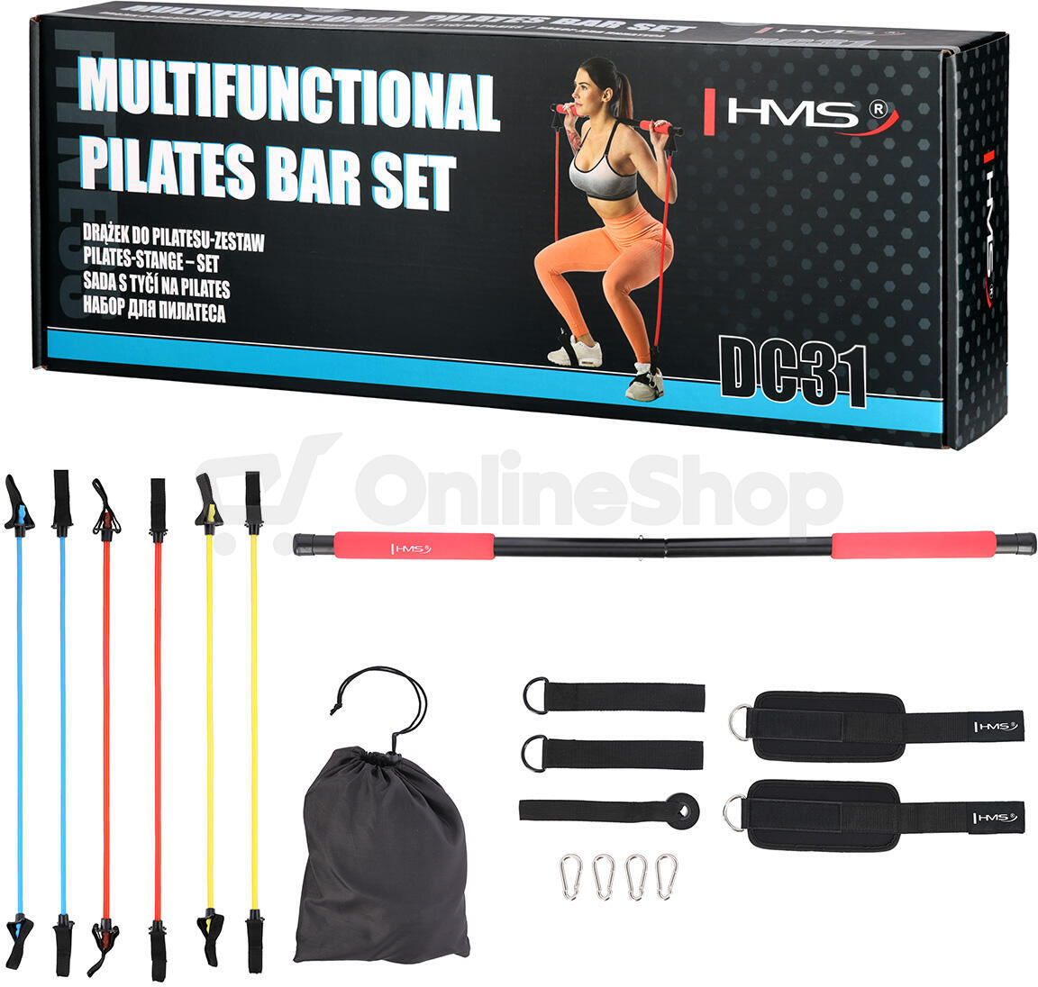 Sestava s tyčí pro pilates HMS DC31