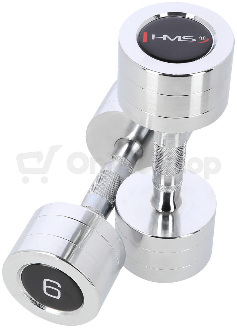 Chromované činky HMS CHD06 2 x 6 kg