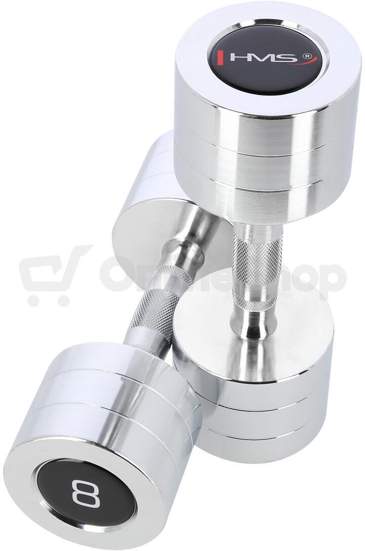 Chromované činky HMS CHD08 2 x 8 kg