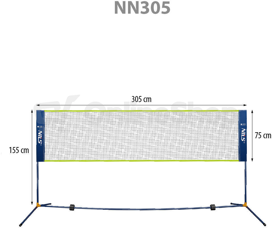 Skládací síť pro badminton NILS NN305