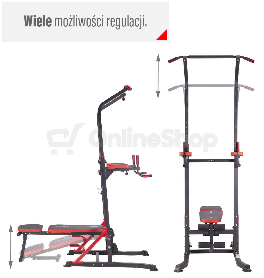 Multifunkční bradla s lavicí HMS PWL8324