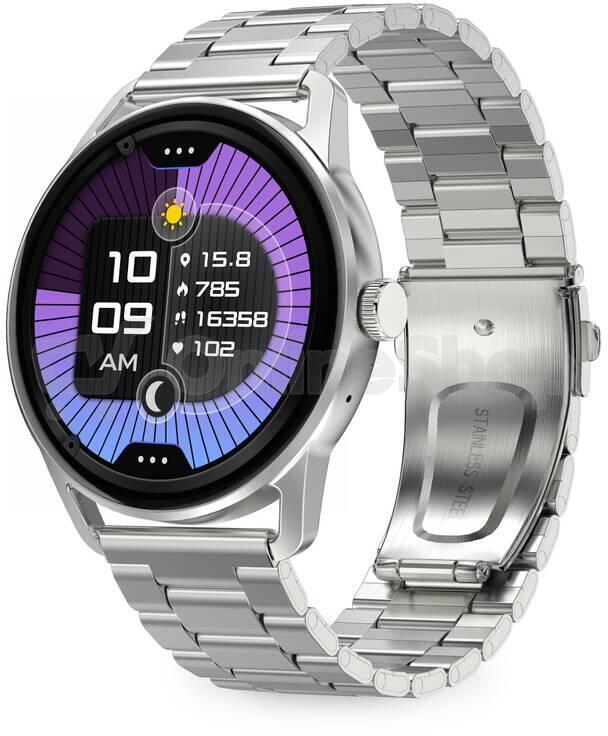 Chytré hodinky ALIGATOR Watch AMOLED PRO, stříbrné