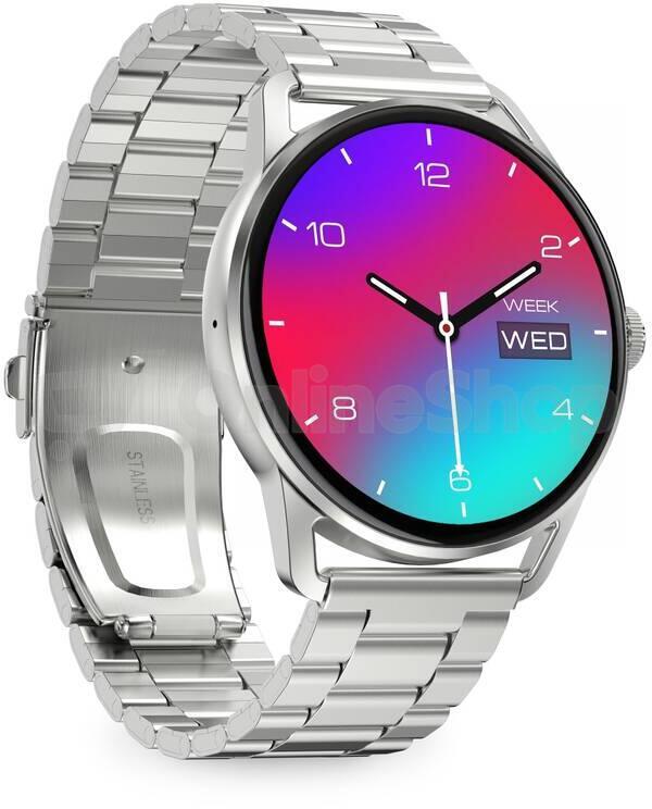 Chytré hodinky ALIGATOR Watch AMOLED PRO, stříbrné