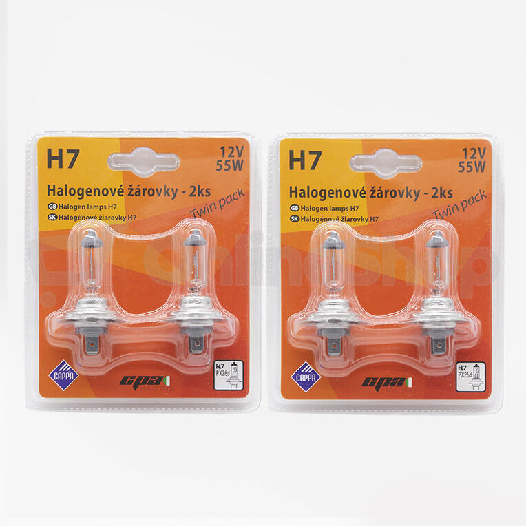 Cappa Autožárovky halogenové H7 Px26d 12V 55W 2ks