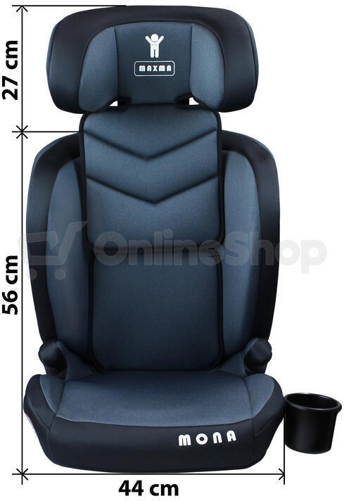 Maxma Dětská autosedačka R129 SARAH ISOFIX černá/šedá