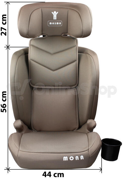 Maxma Dětská autosedačka R129 SARAH ISOFIX hnědá