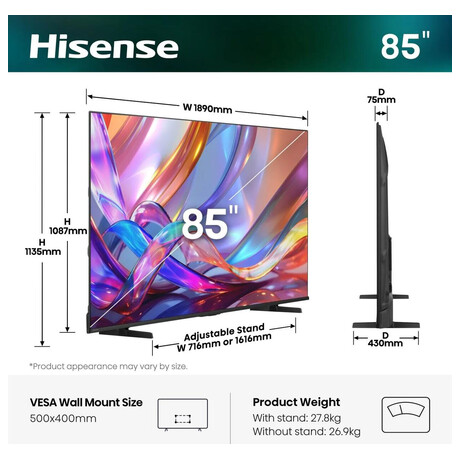 Hisense 85E7S (foto 7)